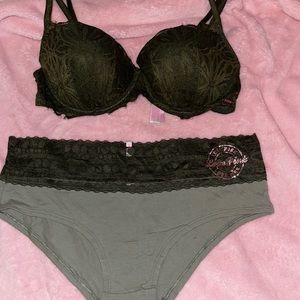 36b size large panty push up bra
